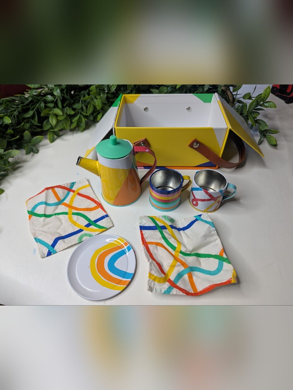 Lovevery Pinkies Up Tea Set And Box